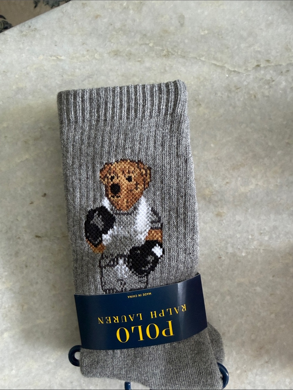 New - Polo Ralph Lauren Bear Socks Boxer with Towel